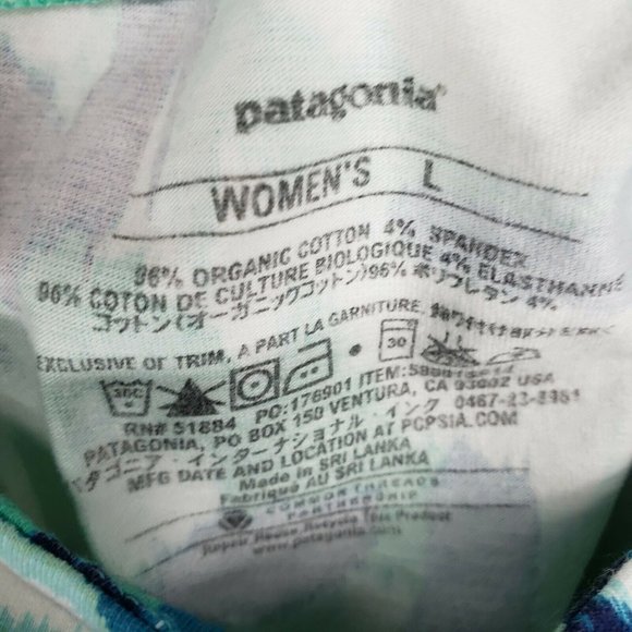 Patagonia Womens Skirt Size Large Blue Green Pull On - Picture 4 of 4